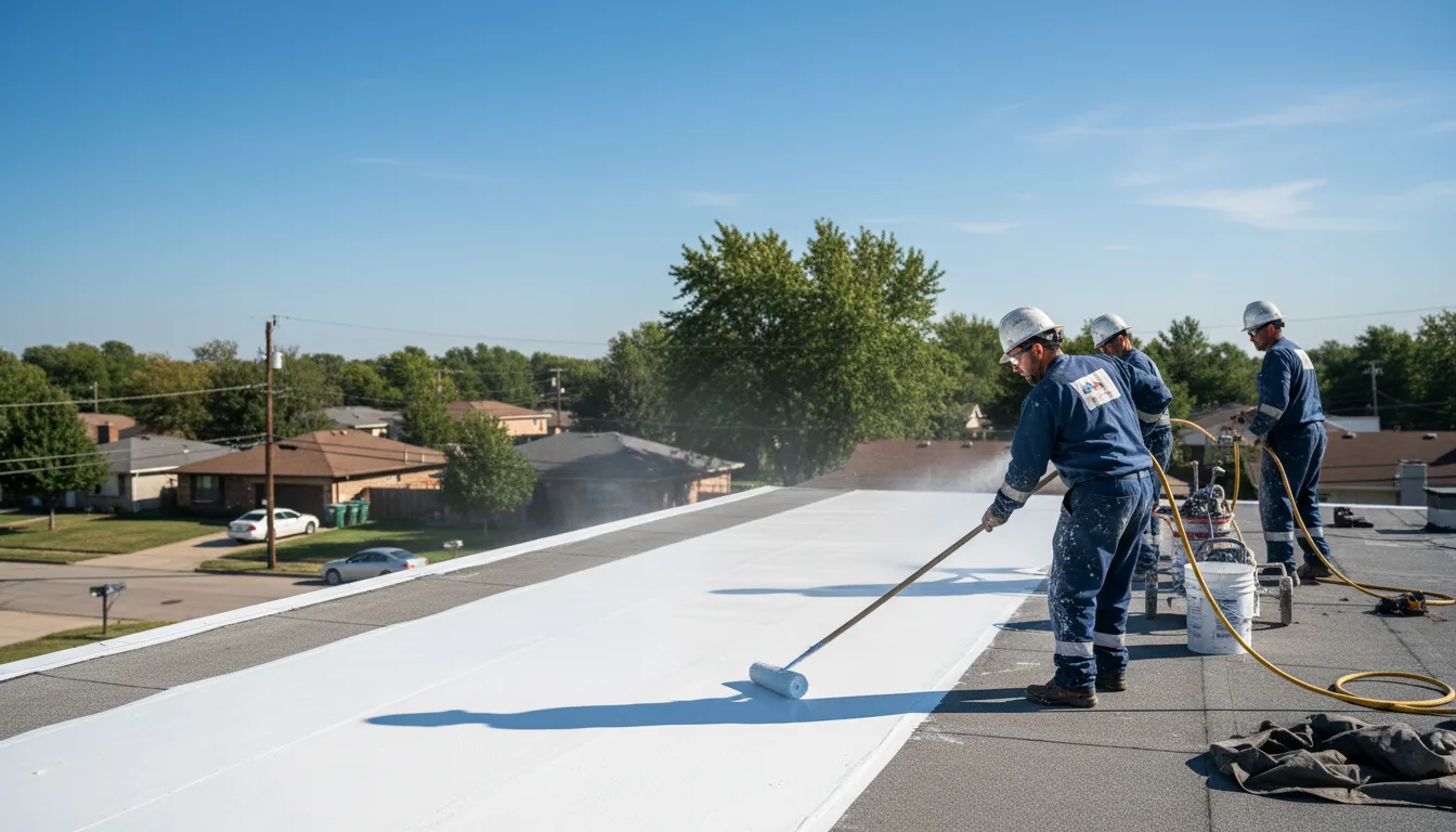 Commercial roof coating in Agra, KS near me